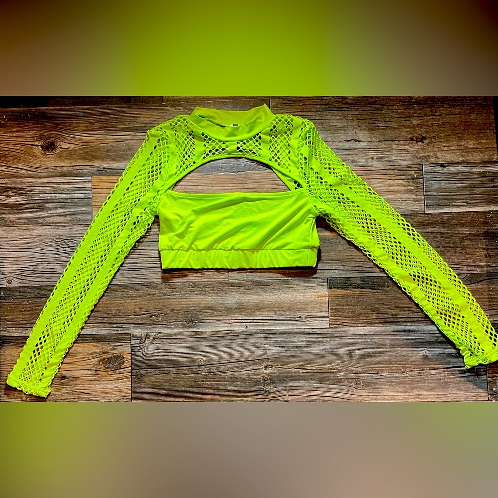 Green rave top